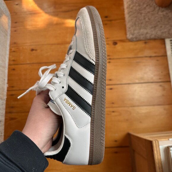 Adidas Samba OG Cloud White Core Black - Womens Sz 8 - Picture 3 of 7